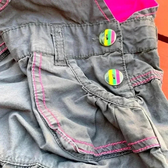 CoolClub 100% cotton, bibbed skirt  with bright buttons and embellishments - Picture 3 of 8